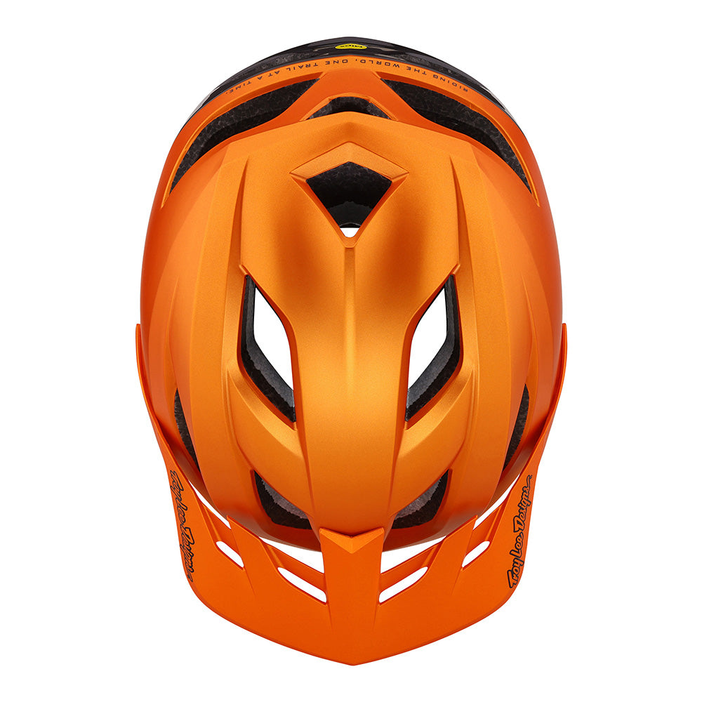 Casco Bicicleta Troy Lee Designs Flowline SE Radian Naranjo / Gris Oscuro