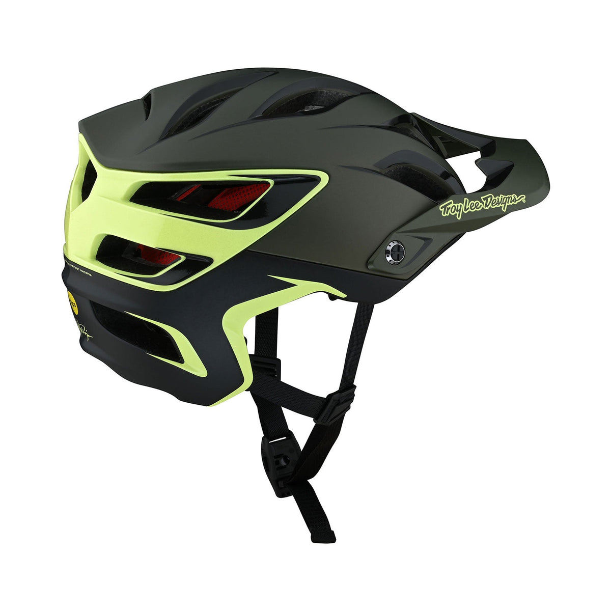 Casco Bicicleta Troy Lee Designs A3 Uno Glass Verde