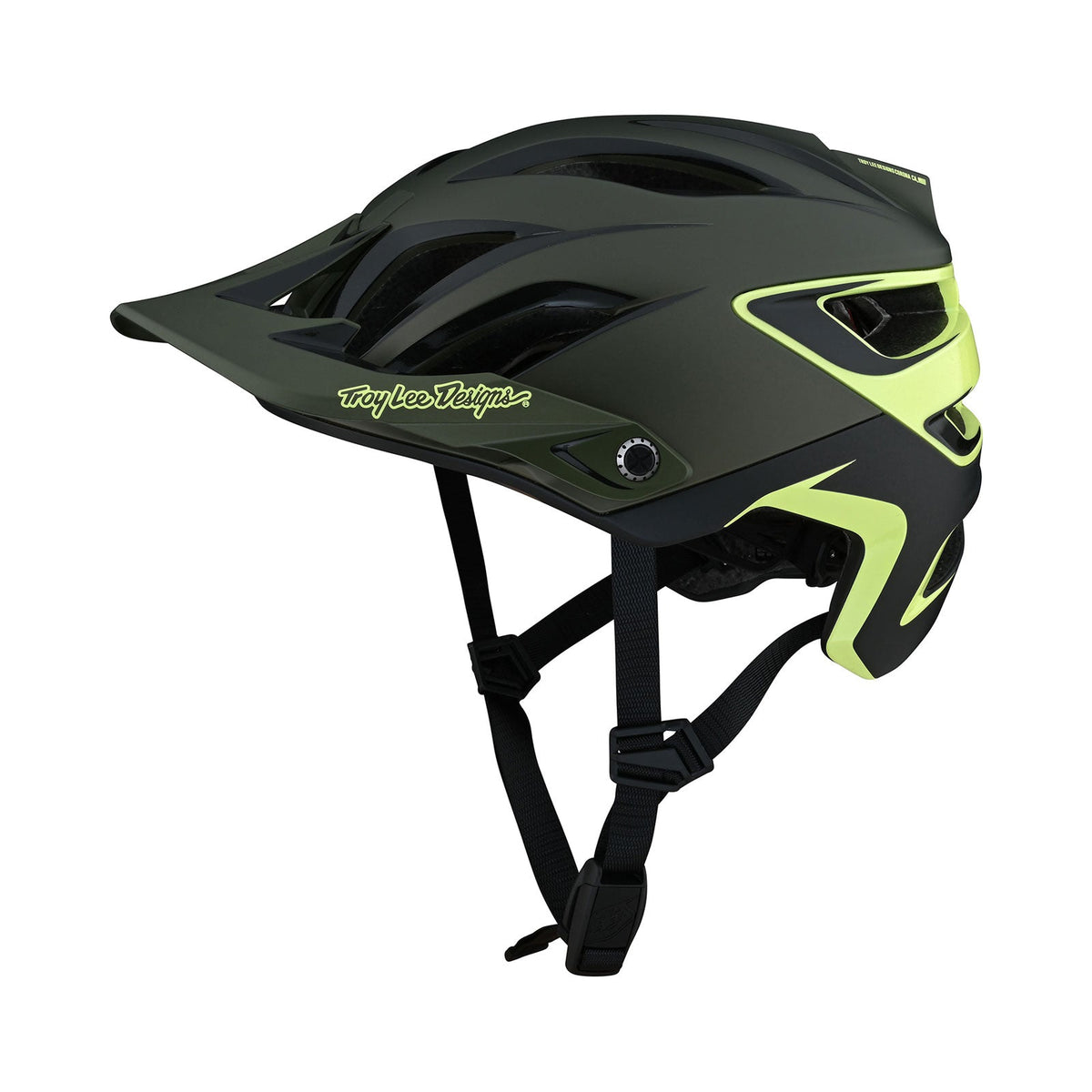 Casco Bicicleta Troy Lee Designs A3 Uno Glass Verde