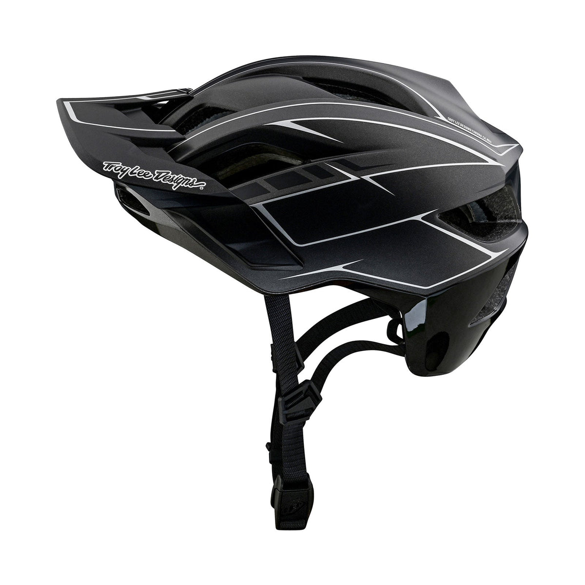 Casco Bicicleta Troy Lee Designs Flowline SE Pinstripe Charcoal / Negro