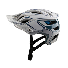 Casco Bicicleta Troy Lee Designs A3 con MIPS Uno Pinstripe Gris Claro