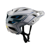 Casco Bicicleta Troy Lee Designs A3 con MIPS Uno Pinstripe Gris Claro