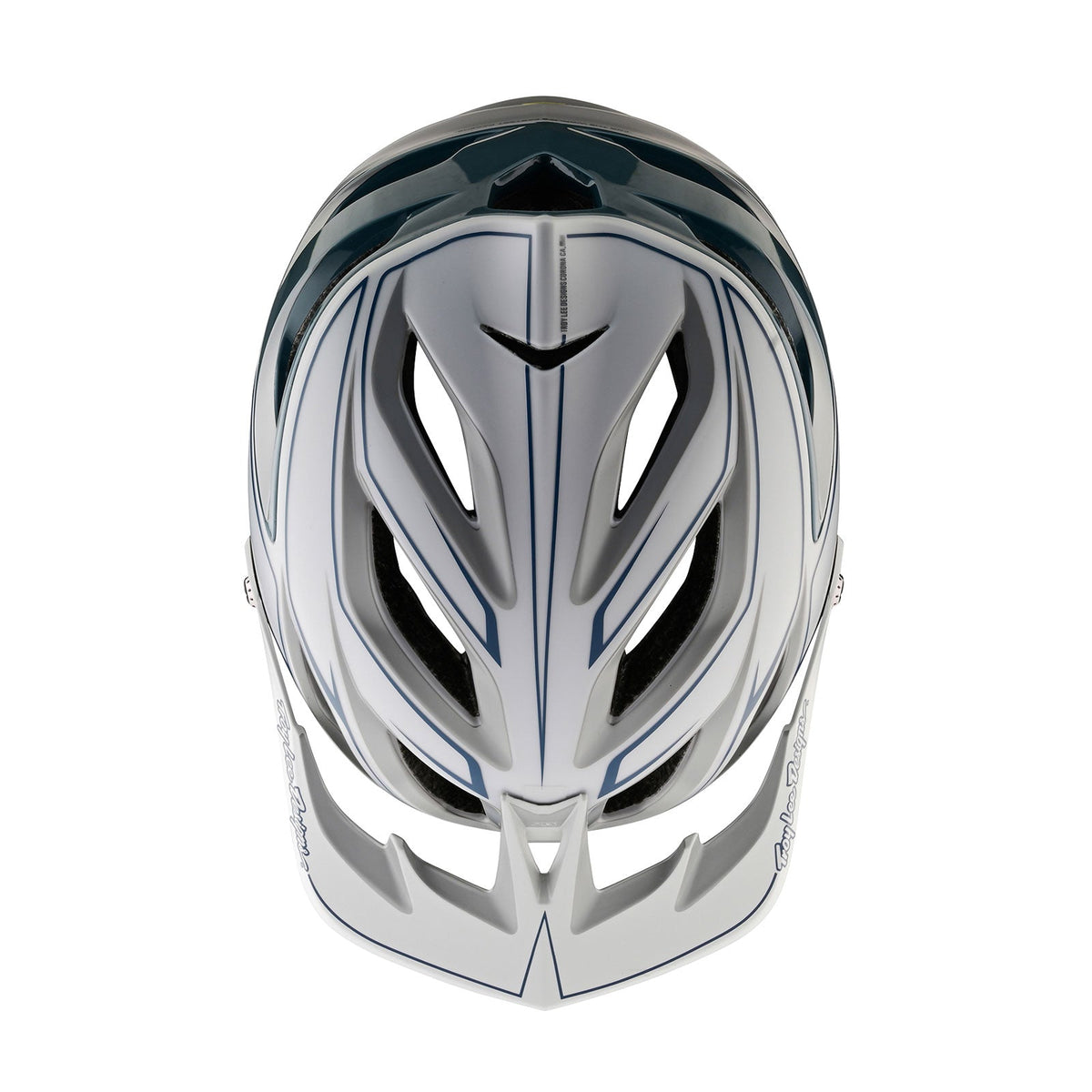 Casco Bicicleta Troy Lee Designs A3 con MIPS Uno Pinstripe Gris Claro