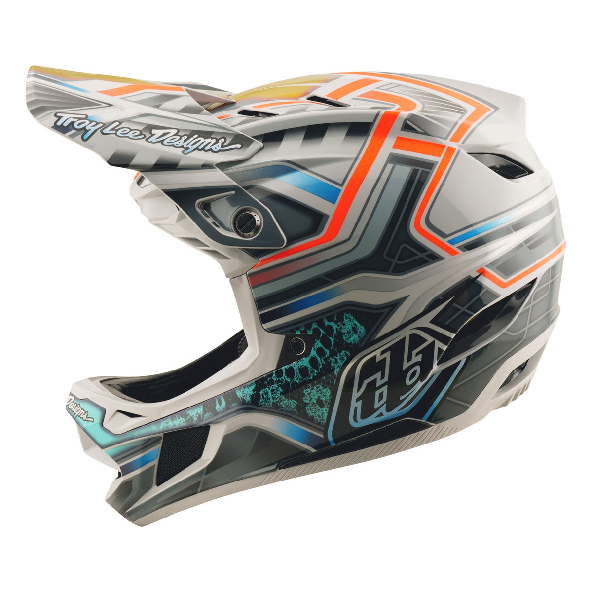 Casco Bicicleta Troy Lee Designs D4 Composite Lowrider Gris