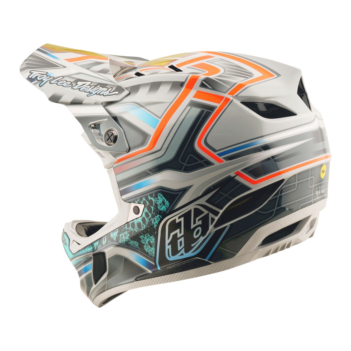 Casco Bicicleta Troy Lee Designs D4 Composite Lowrider Gris