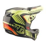 Casco Bicicleta Troy Lee Designs D4 Polyacrylite Qualifer Negro / Amarillo