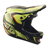 Casco Bicicleta Troy Lee Designs D4 Polyacrylite Qualifer Negro / Amarillo
