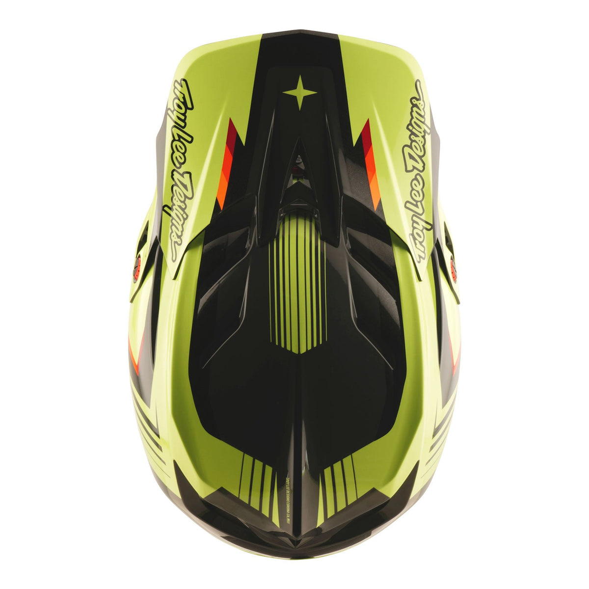 Casco Bicicleta Troy Lee Designs D4 Polyacrylite Qualifer Negro / Amarillo