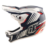 Casco Bicicleta Troy Lee Designs D4 Polyacrylite Qualifer Azul / Blanco