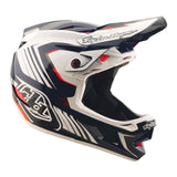 Casco Bicicleta Troy Lee Designs D4 Polyacrylite Qualifer Azul / Blanco