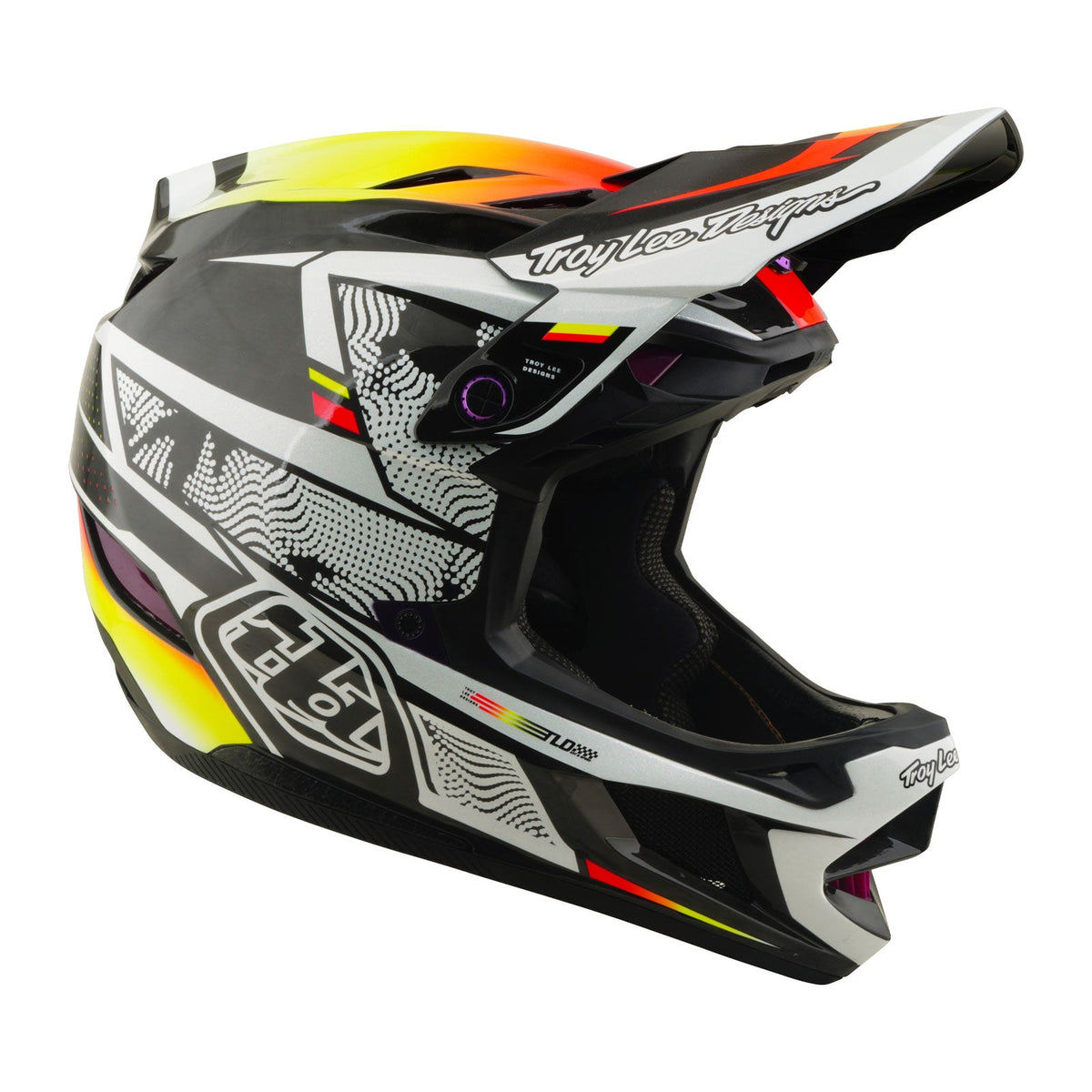 Casco Bicicleta Troy Lee Designs D4 Carbon Lined up Negro