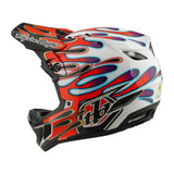 Casco Bicicleta Troy Lee Designs D4 Composite Overspray Blanco / Rojo