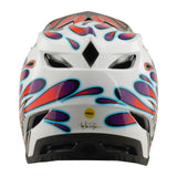 Casco Bicicleta Troy Lee Designs D4 Composite Overspray Blanco / Rojo