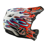 Casco Bicicleta Troy Lee Designs D4 Composite Overspray Blanco / Rojo