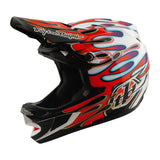 Casco Bicicleta Troy Lee Designs D4 Composite Overspray Blanco / Rojo