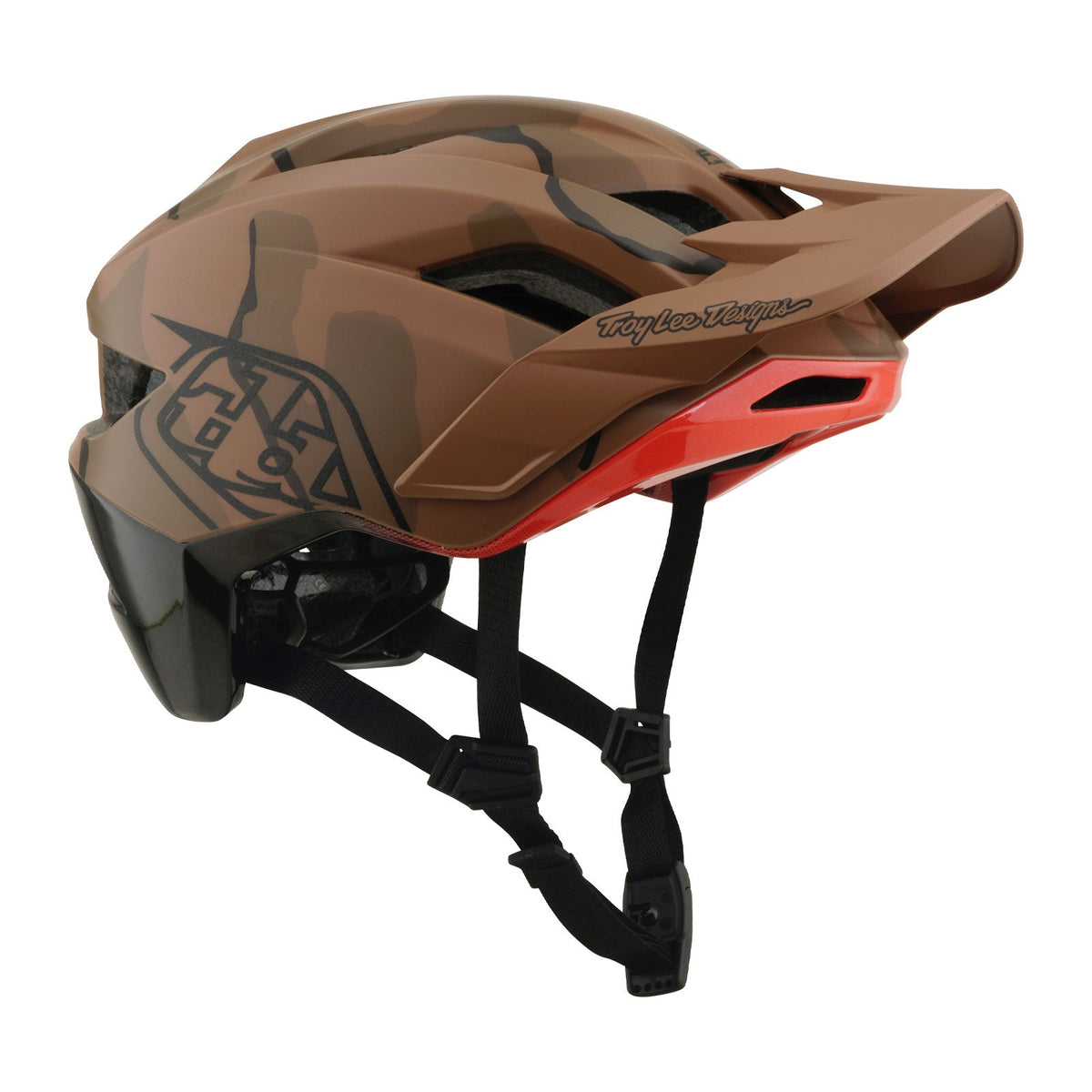 Casco Bicicleta Troy Lee Designs Flowline SE Badge Sienna Camo