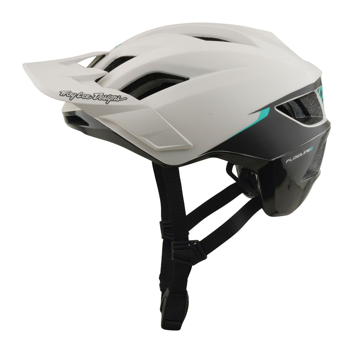 Casco Bicicleta Troy Lee Designs Flowline SE Stacks Pumice / Real Teal