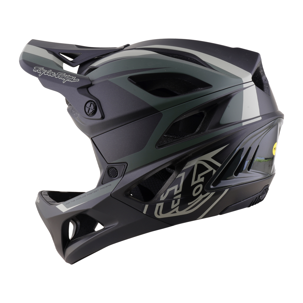 Casco Bicicleta Troy Lee Designs Stage 2 High Vz Army / Charcoal