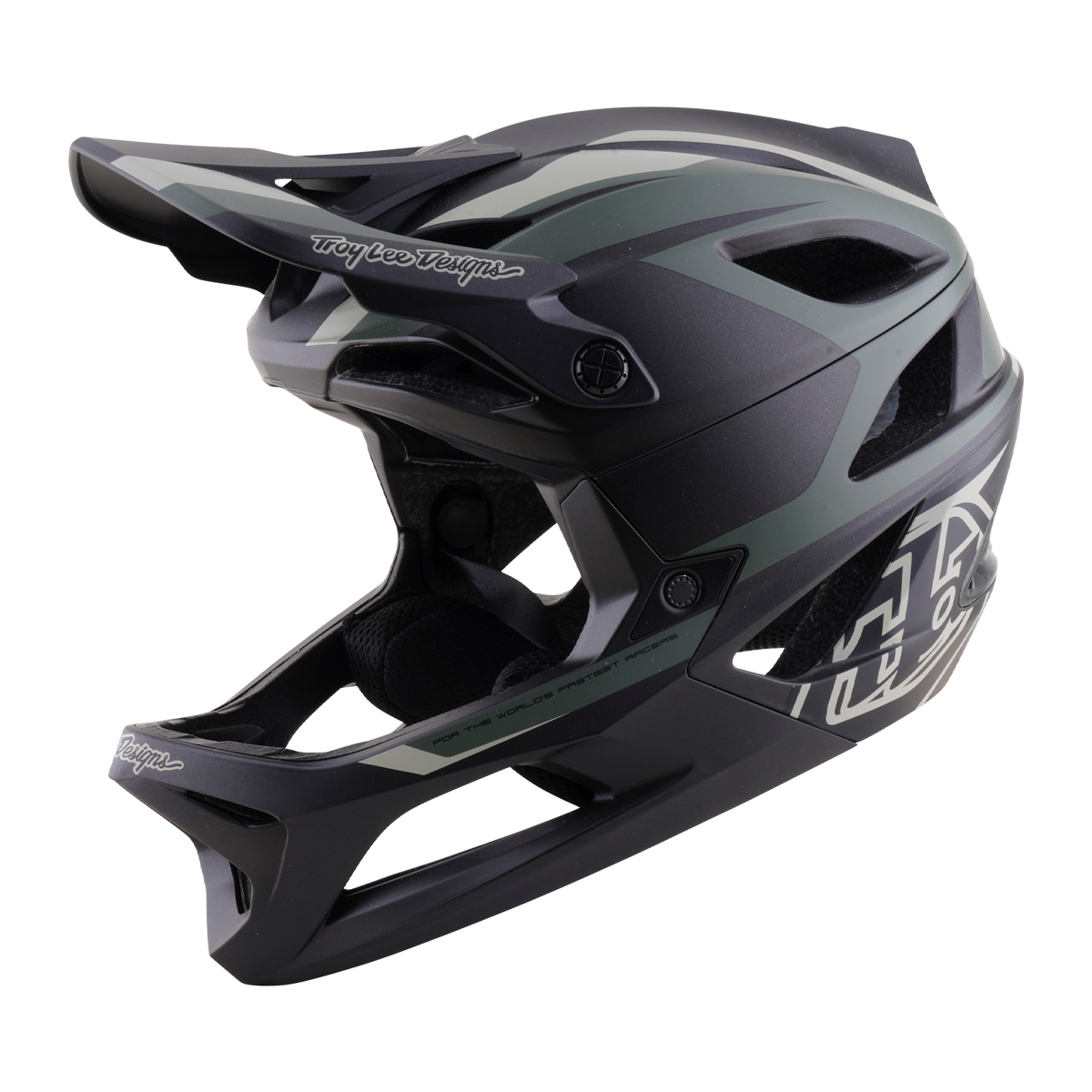 Casco Bicicleta Troy Lee Designs Stage 2 High Vz Army / Charcoal