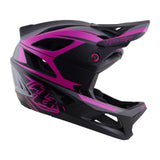 Casco Bicicleta Troy Lee Designs Stage 2 High Vz Gris Oscuro / Neon Fuchsia