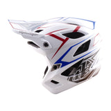 Casco Bicicleta Troy Lee Designs Stage Stunt Pinstripe Blanco