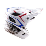 Casco Bicicleta Troy Lee Designs Stage Stunt Pinstripe Blanco
