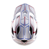 Casco Bicicleta Troy Lee Designs Stage Stunt Pinstripe Blanco