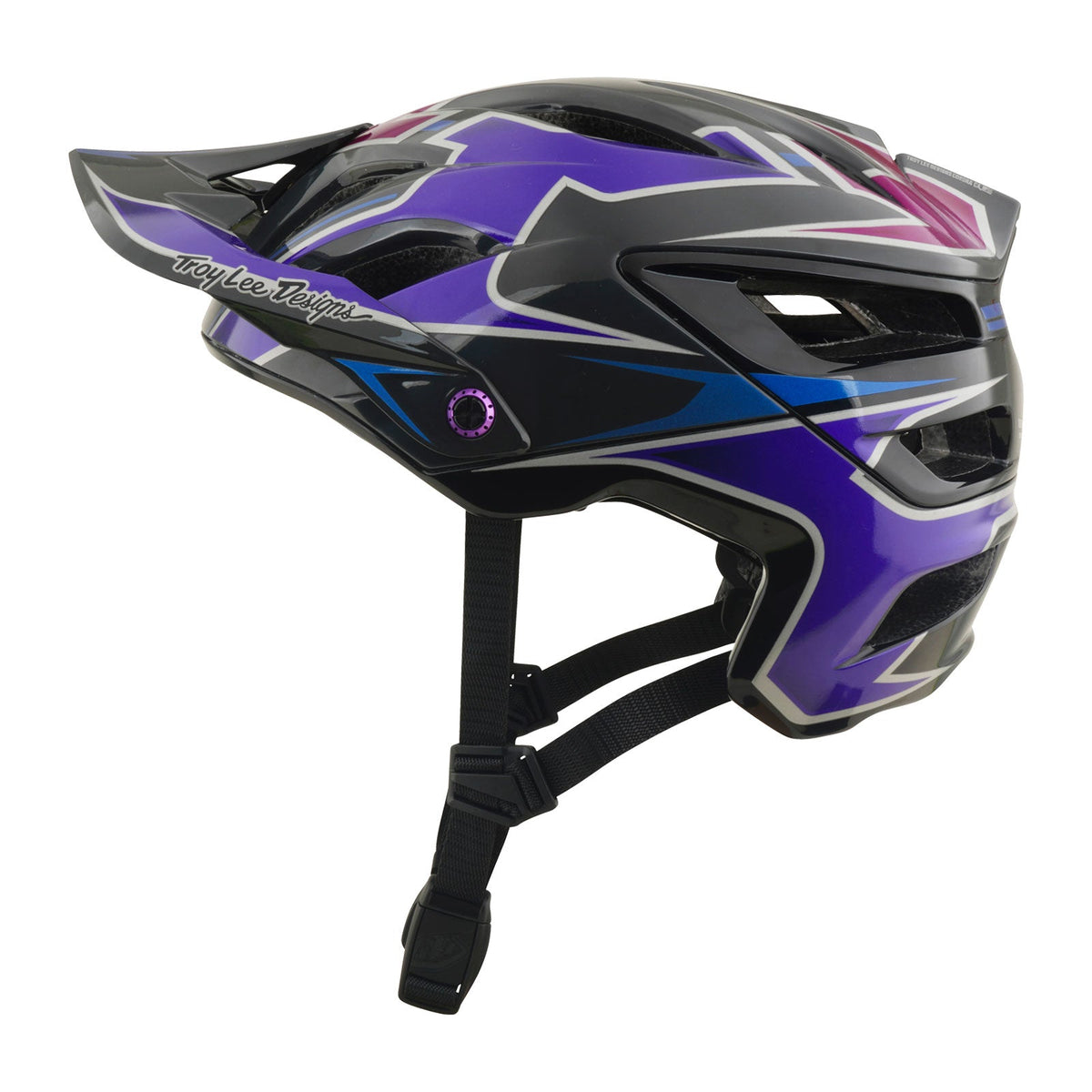Casco Bicicleta Troy Lee Designs A3 Mask Negro / Morado