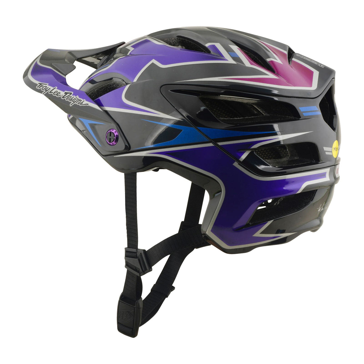 Casco Bicicleta Troy Lee Designs A3 Mask Negro / Morado