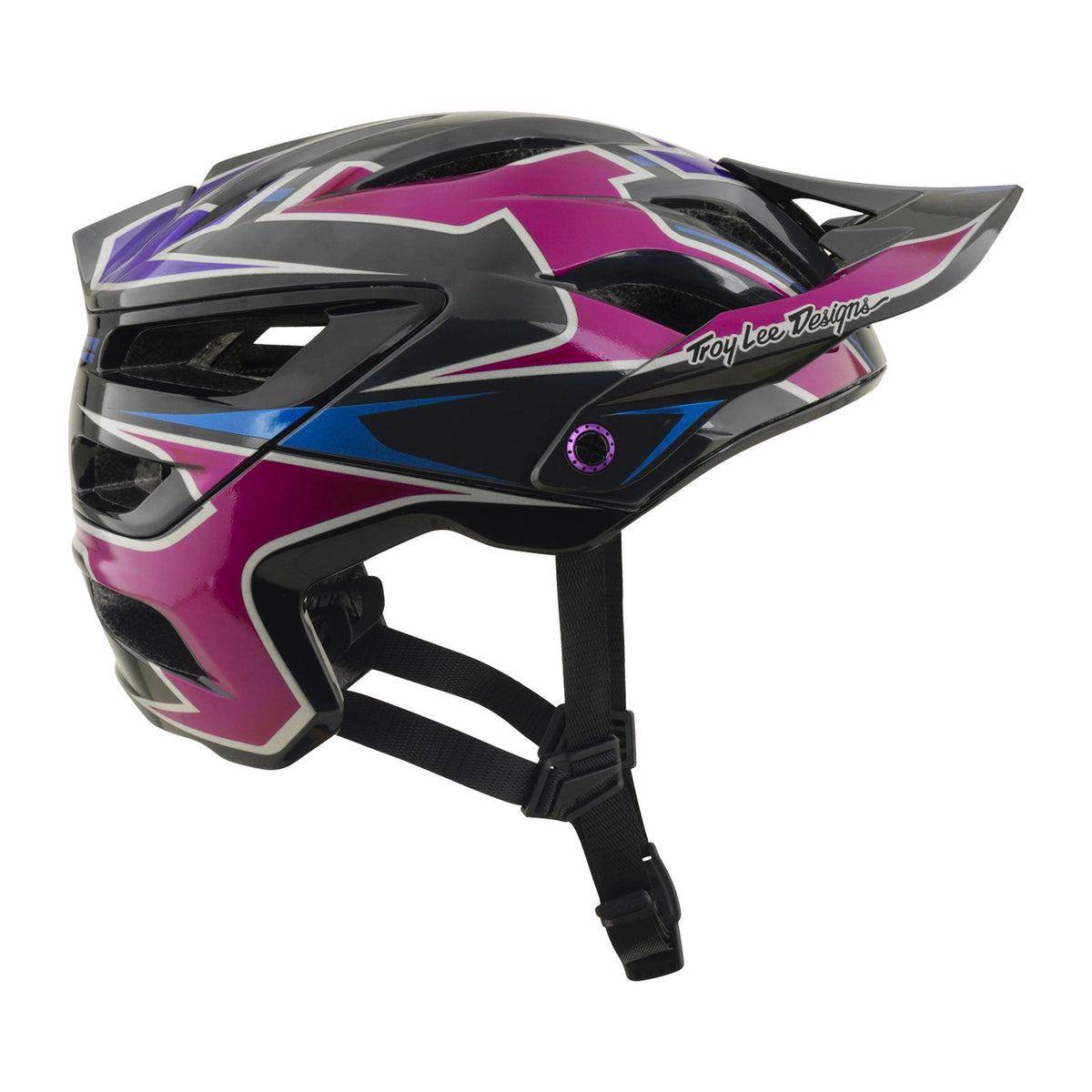 Casco Bicicleta Troy Lee Designs A3 Mask Negro / Morado