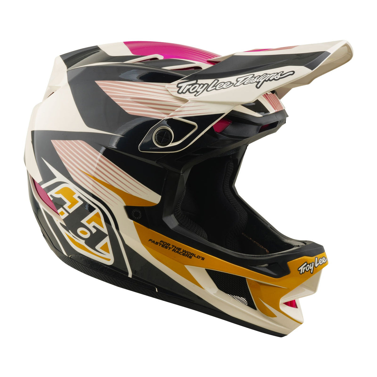 Casco Bicicleta Troy Lee Designs D4 Polyacrylite Turbo Acid / Fuchsia