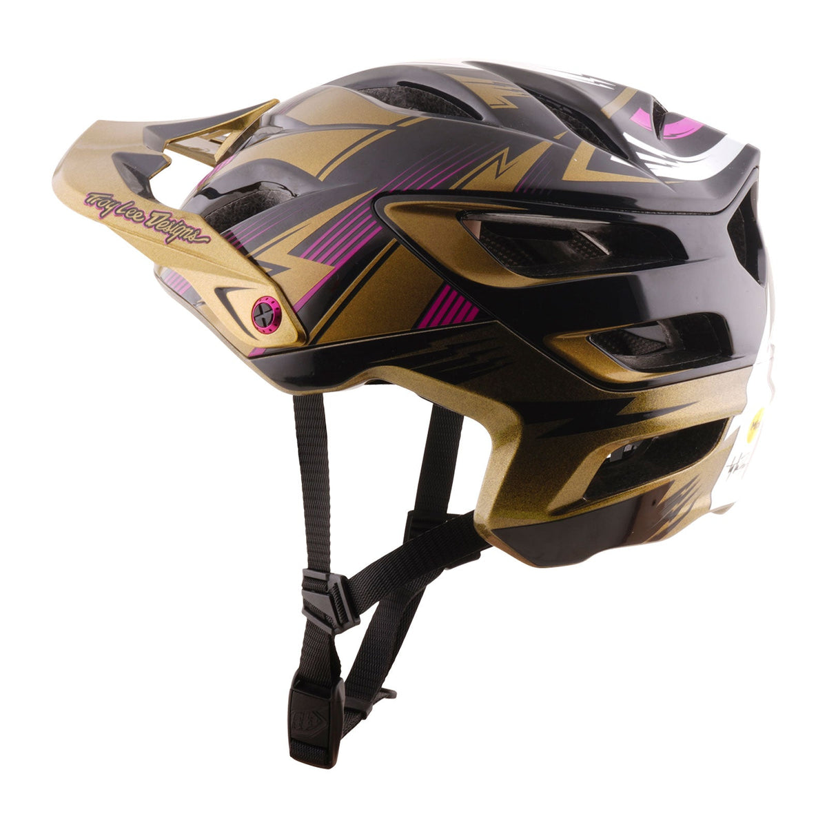 Casco Bicicleta Troy Lee Designs A3 Cyclops Dorado / Negro