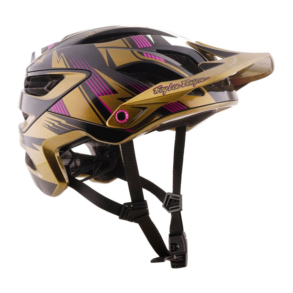 Casco Bicicleta Troy Lee Designs A3 Cyclops Dorado / Negro