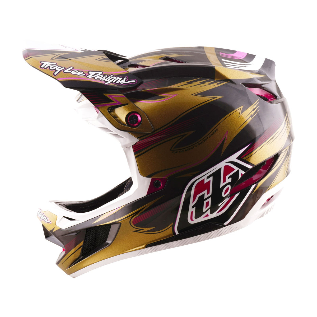 Casco Bicicleta Troy Lee Designs D4 Carbon Cyclops Dorado