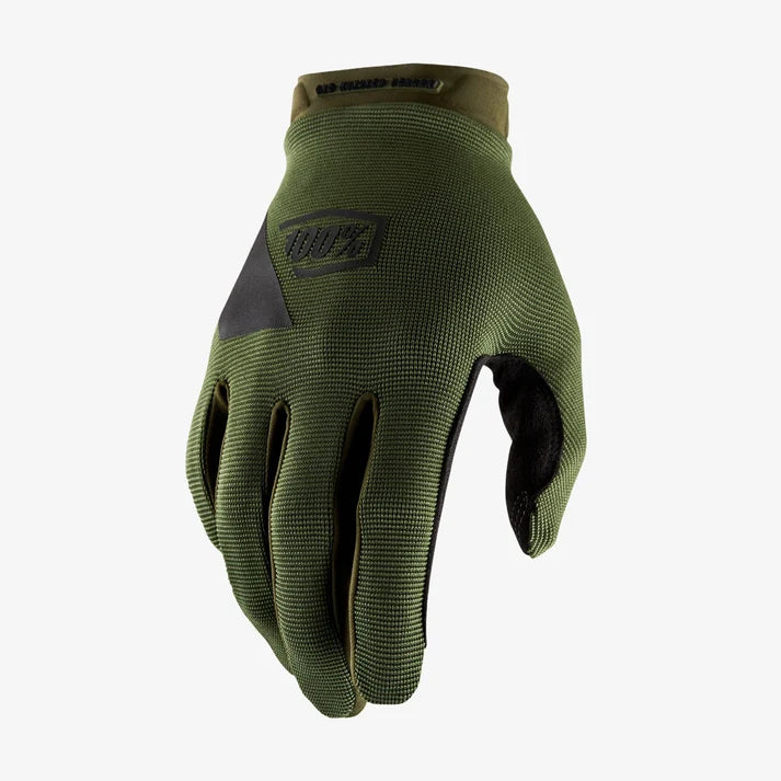 Guante 100% Ridecamp Army Green/Black