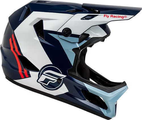 Casco Bicicleta Fly Rayce  Red/White/Blue