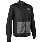 Chaqueta Cortavientos Bicicleta Ranger Negro/Gris Fox