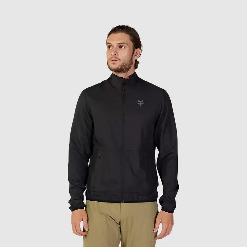Chaqueta Cortavientos Bicicleta Ranger Negro Fox