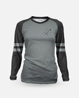 Jersey Bicicleta Mujer Loose Riders Varsity Grey