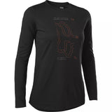 Polera Bicicleta Mujer Ranger Drirelease® Manga Larga Negro Fox