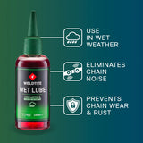 LUBRICANTE DE CADENA CLIMA HUMEDO TEFLON WELDTITE 100ML