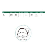 Llanta Weinmann Asimétrica 27.5 U32 OS TL 32H Presta Con Ojetillos