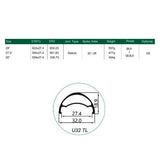 Llanta Weinmann 29 U32 TL 32H Presta Con Ojetillos