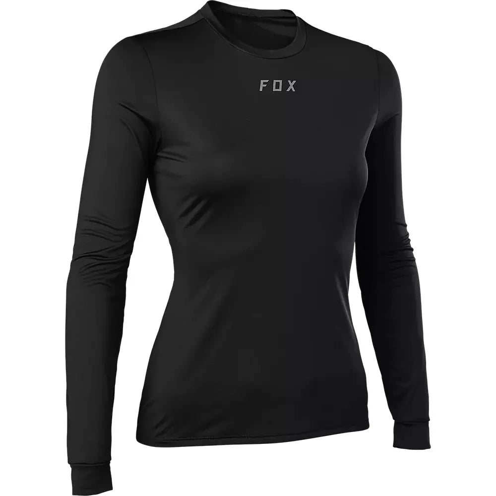 Primera Capa Bicicleta Mujer Tecbase Manga Larga Negro Fox
