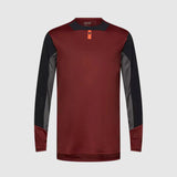 Polera Bicicleta Defend Manga Larga Marron Fox