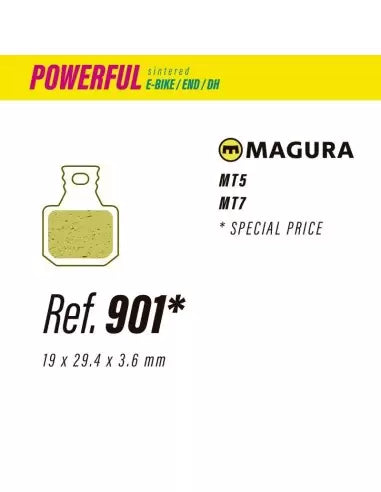 Pastillas LESS BRAKES Powerful 901 para Magura MT5-MT7