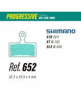 Pastillas LESS BRAKES Progressive 652 para Shimano XTR, XT, SLX