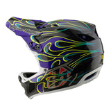 Casco Bicicleta Troy Lee Designs D4 Carbon Torched Negro / Morado