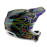 Casco Bicicleta Troy Lee Designs D4 Carbon Torched Negro / Morado