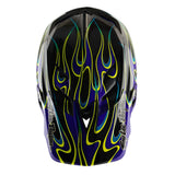 Casco Bicicleta Troy Lee Designs D4 Carbon Torched Negro / Morado
